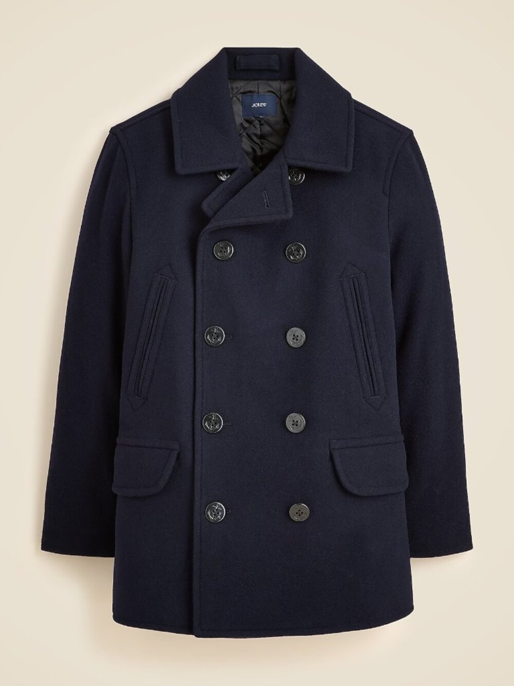 J. Crew Dock peacoat in wool blend with PrimaLoft®